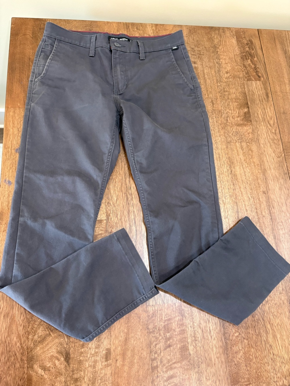 Vans Men’s Authentic Chino Flat Front Pants Gray. 30